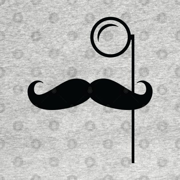 Monocle and Mustache Dapper Gentleman by creativecurly